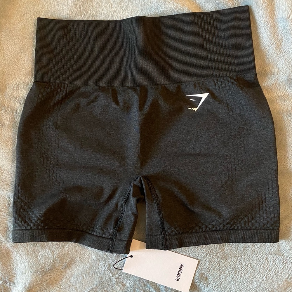 Gymshark vital seamless shorts in black marl